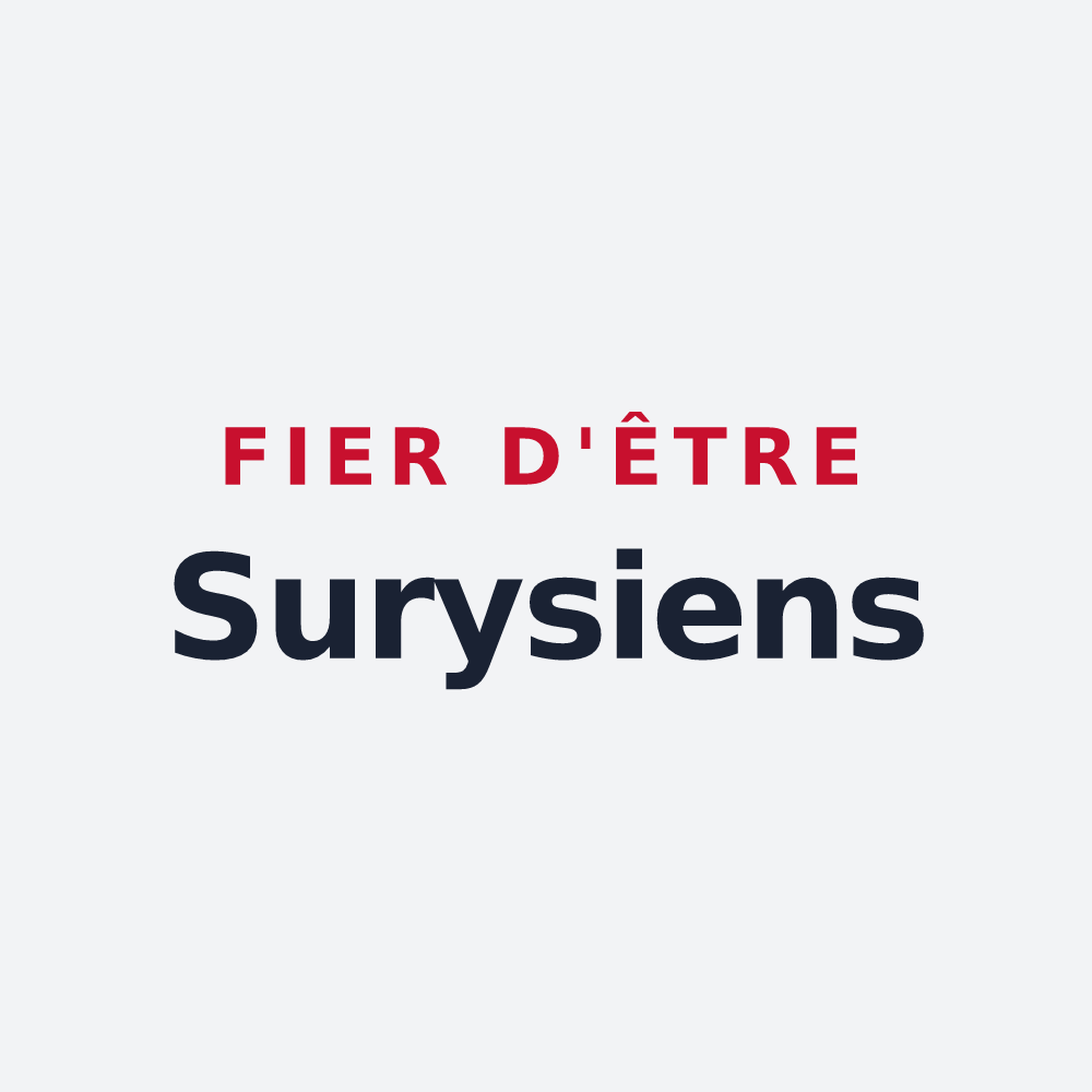 Poster « Fier d'être Surysiens » — design pour Sury
