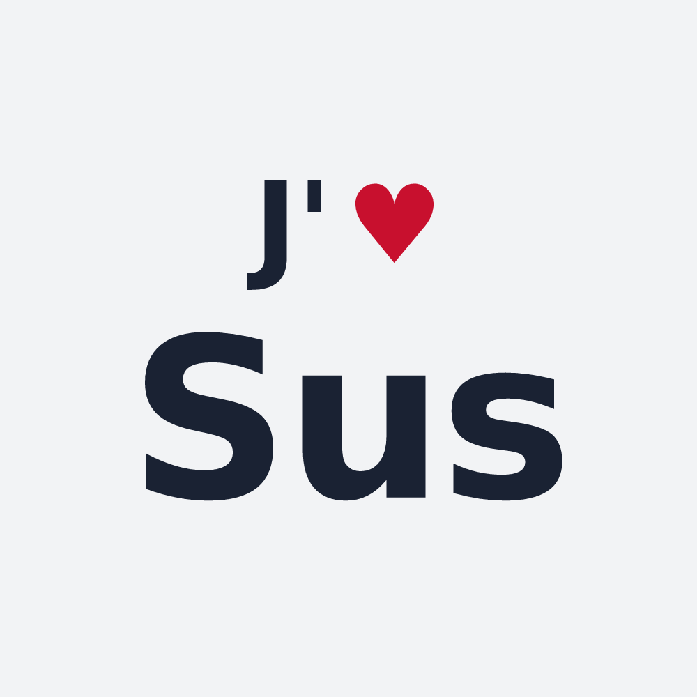 Poster personnalisé Sus — design J'aime Sus