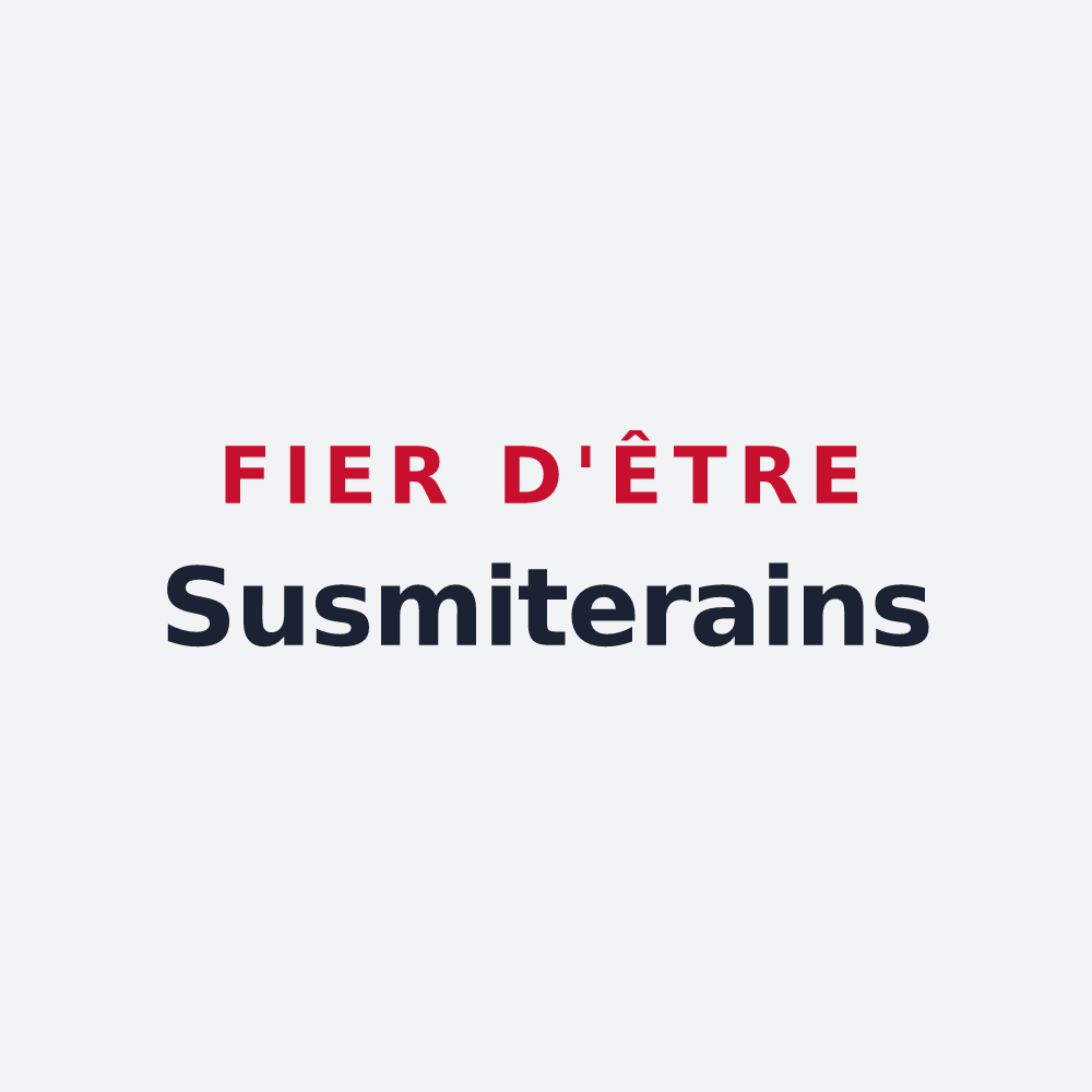 Poster « Fier d'être Susmiterains » — design pour Susmiou
