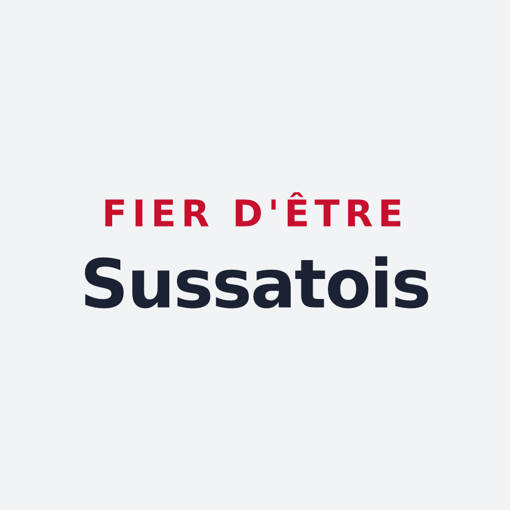 Poster « Fier d'être Sussatois » — design pour Sussat