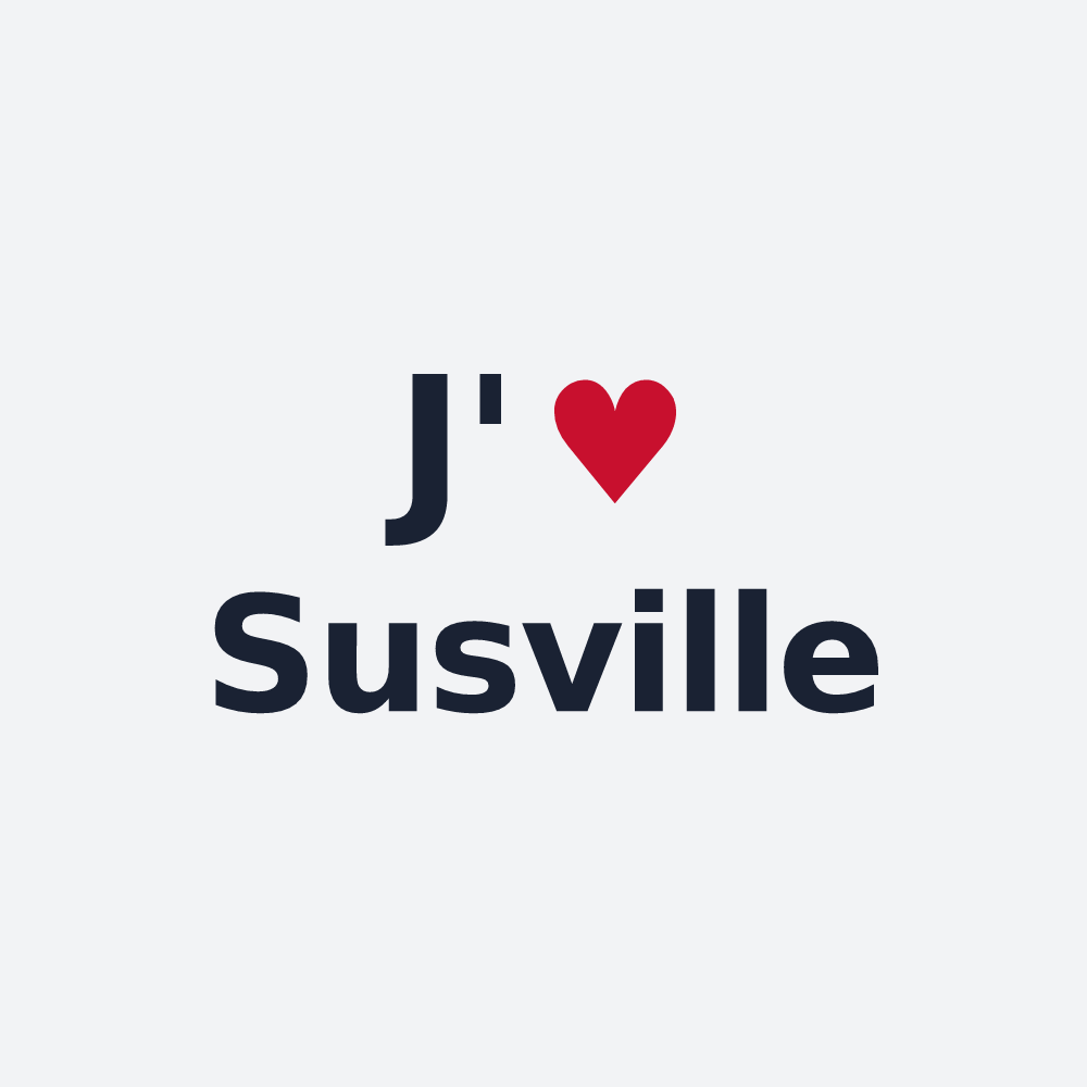 Poster personnalisé Susville — design J'aime Susville