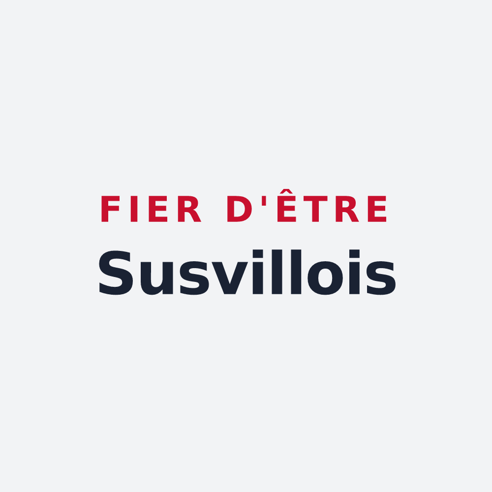 Poster « Fier d'être Susvillois » — design pour Susville
