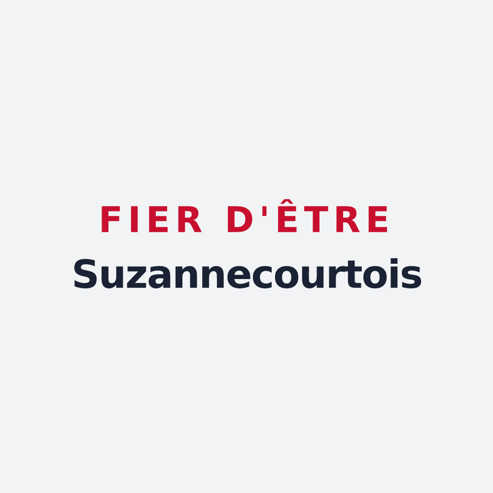 Poster « Fier d'être Suzannecourtois » — design pour Suzannecourt