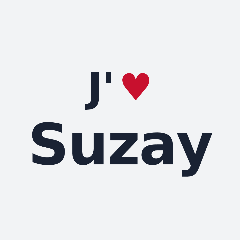 Poster personnalisé Suzay — design J'aime Suzay