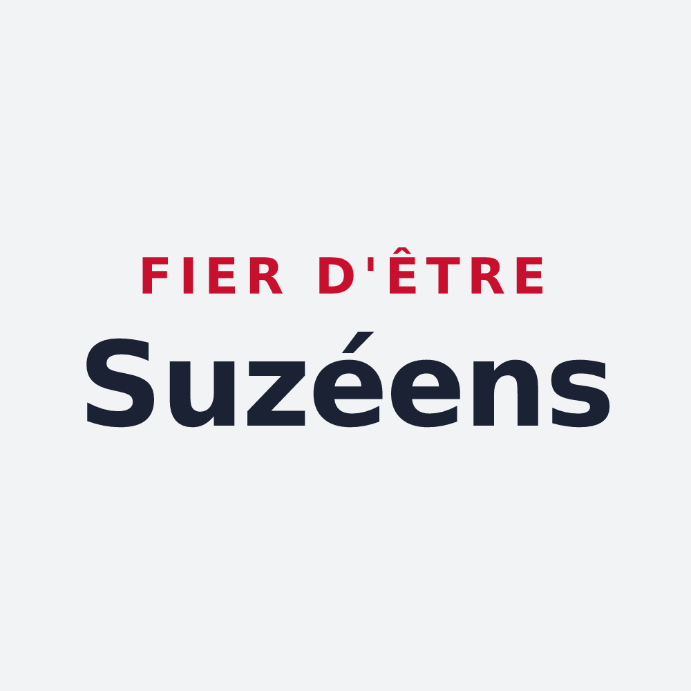 Poster « Fier d'être Suzéens » — design pour Suzay