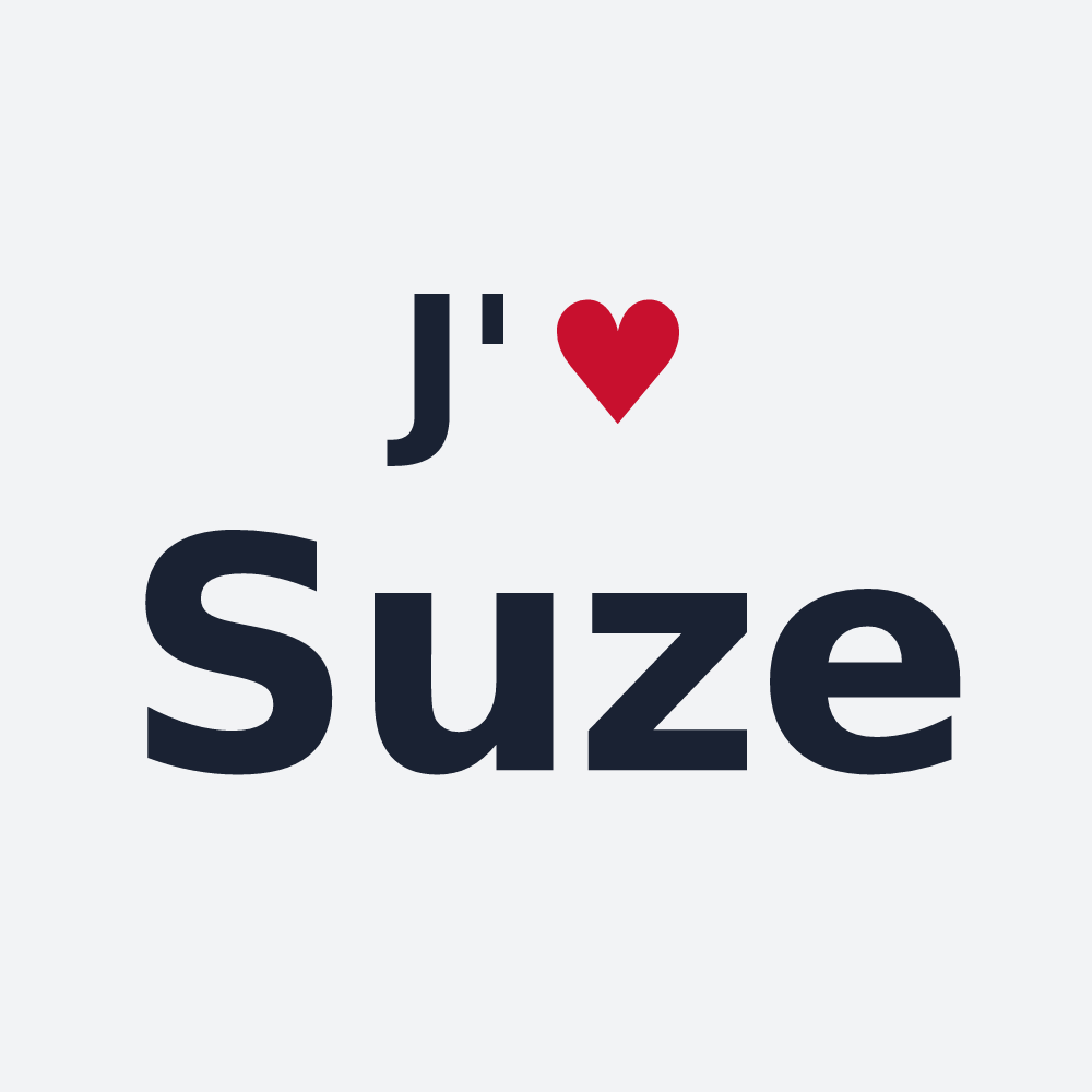 Poster personnalisé Suze — design J'aime Suze