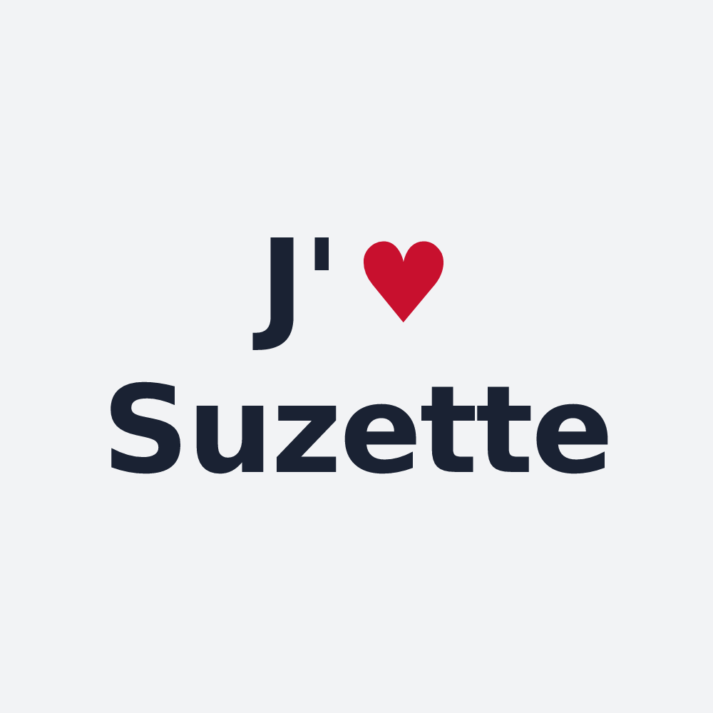 Poster personnalisé Suzette — design J'aime Suzette