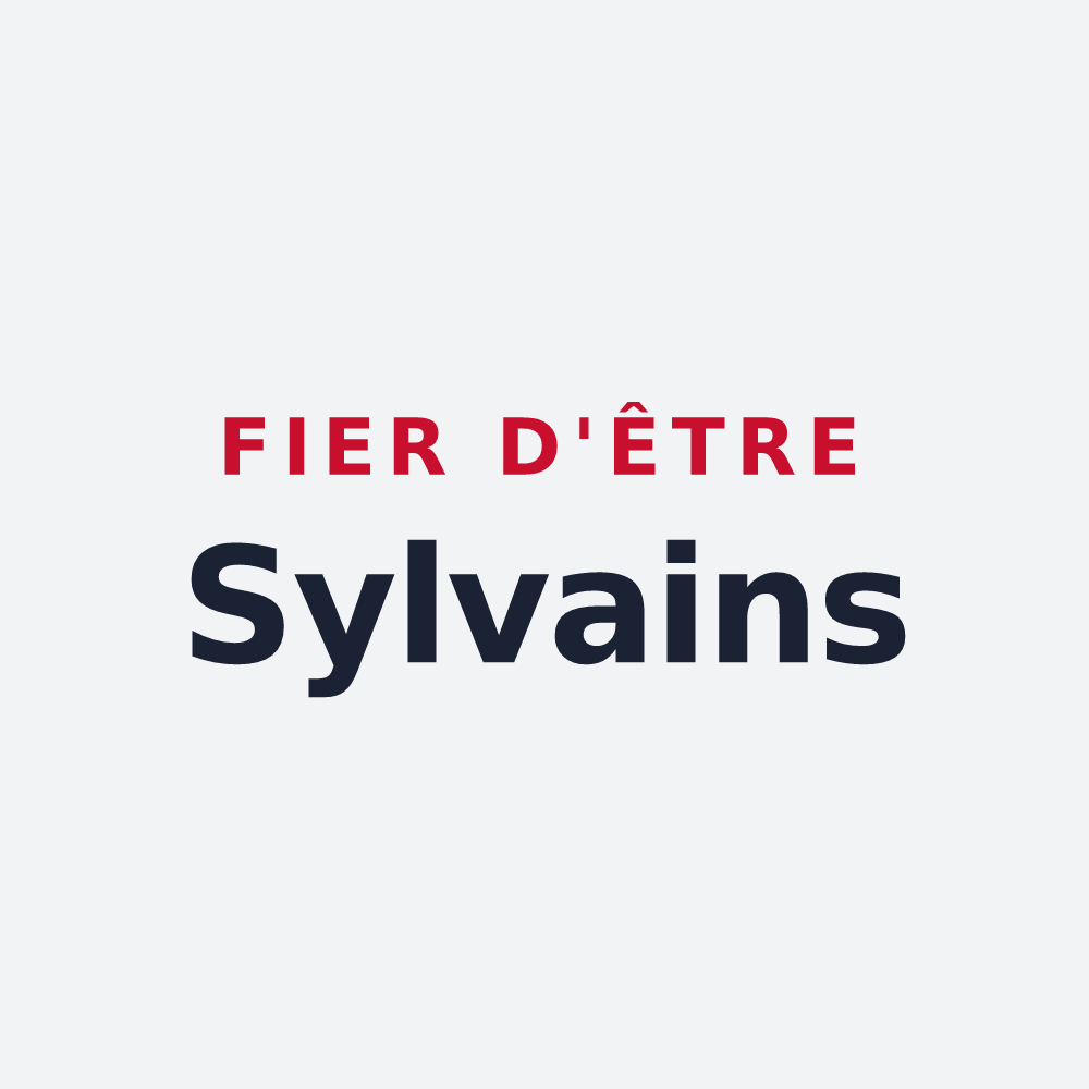 Poster « Fier d'être Sylvains » — design pour Sylvains-Lès-Moulins