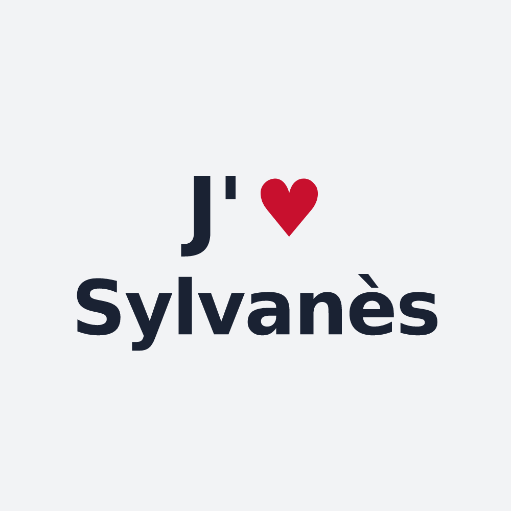 Poster personnalisé Sylvanès — design J'aime Sylvanès