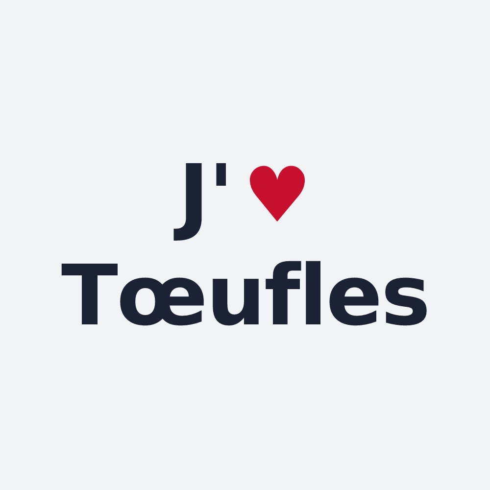 Poster personnalisé Tœufles — design J'aime Tœufles