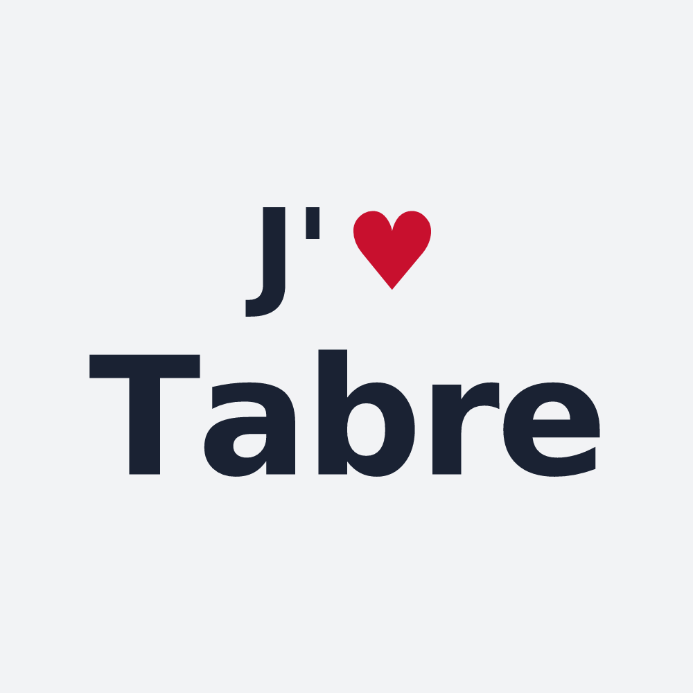 Poster personnalisé Tabre — design J'aime Tabre