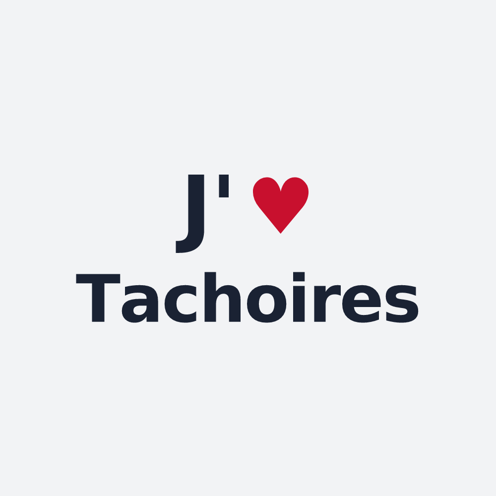 Poster personnalisé Tachoires — design J'aime Tachoires