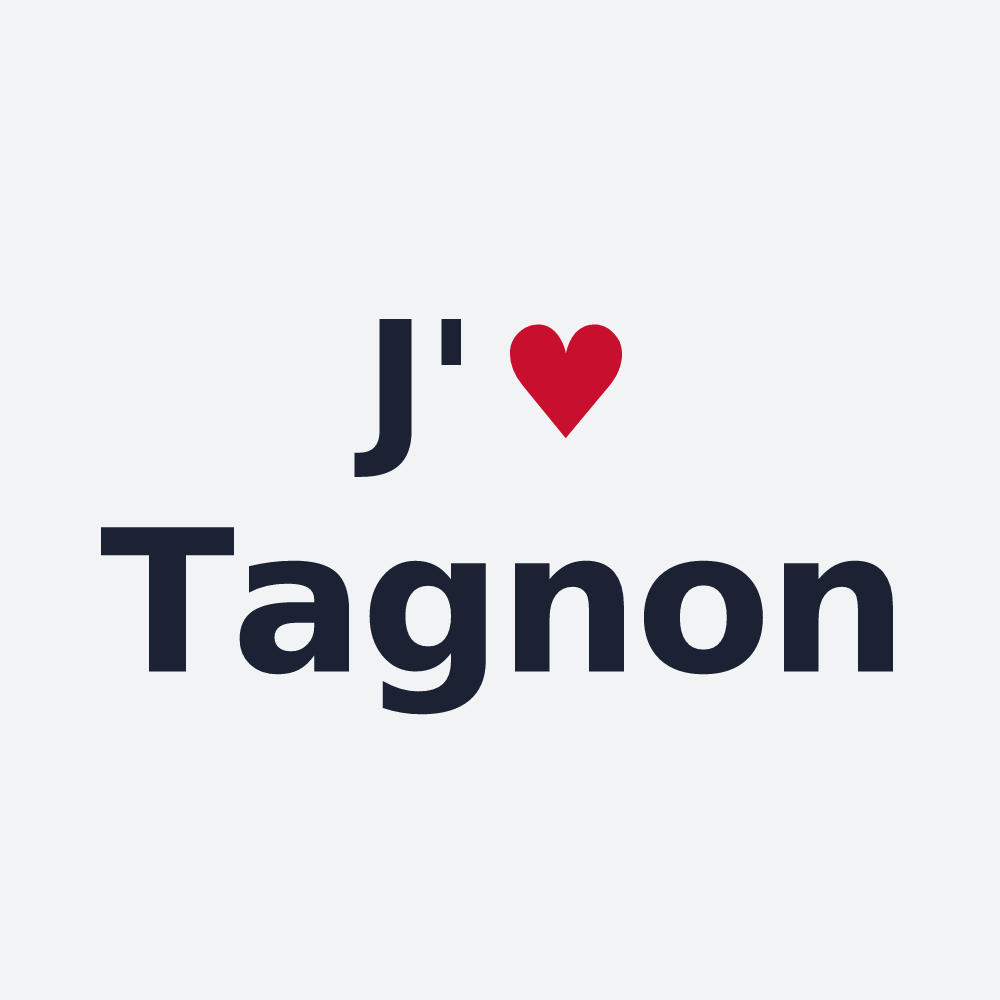 Poster personnalisé Tagnon — design J'aime Tagnon
