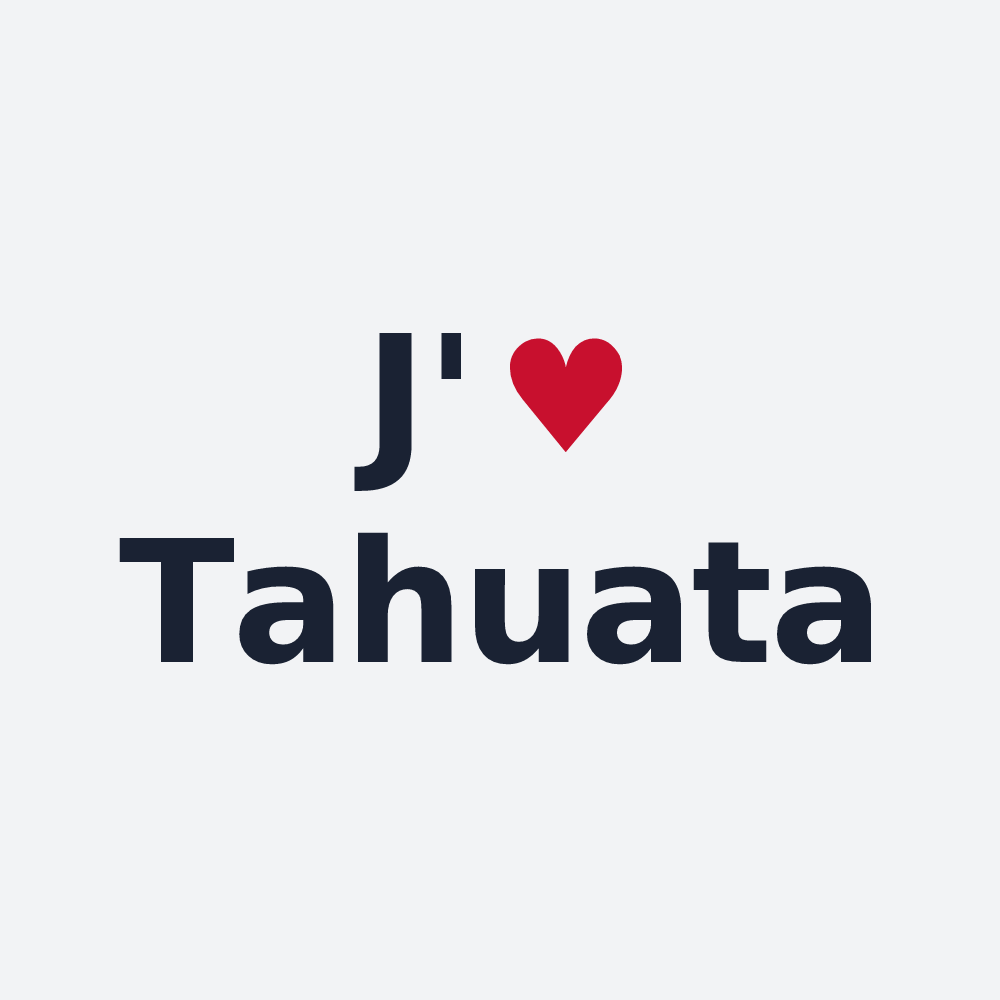 Poster personnalisé Tahuata — design J'aime Tahuata