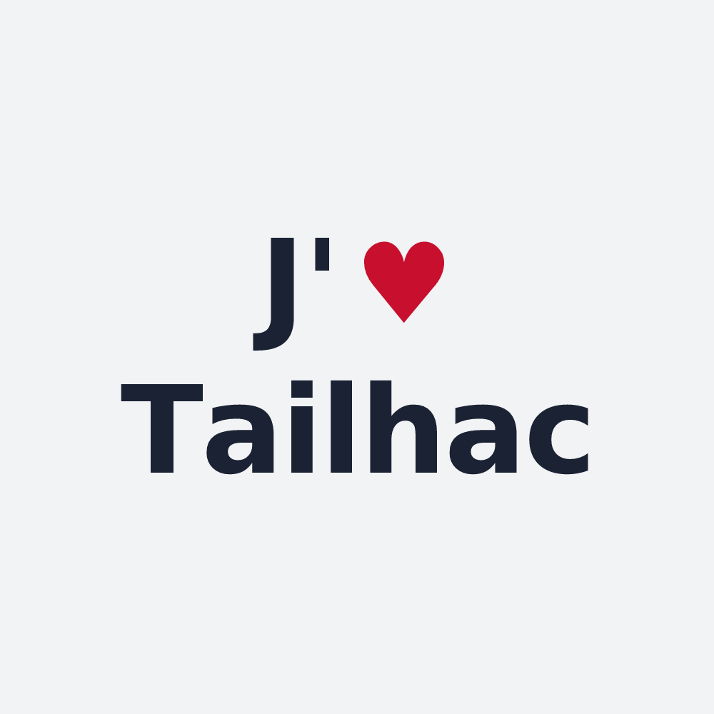 Poster personnalisé Tailhac — design J'aime Tailhac