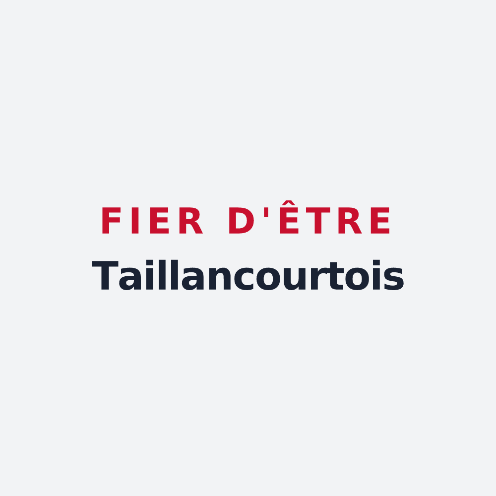 Poster « Fier d'être Taillancourtois » — design pour Taillancourt