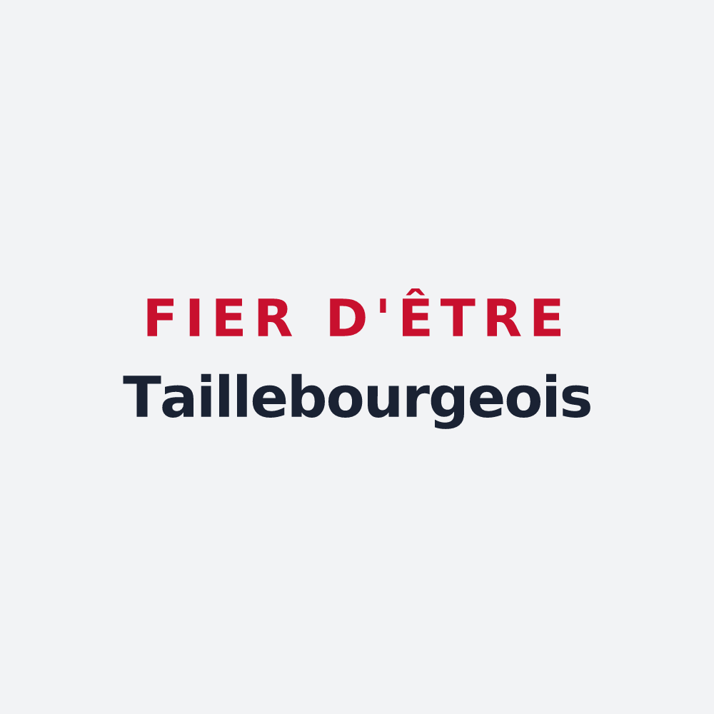 Poster « Fier d'être Taillebourgeois » — design pour Taillebourg