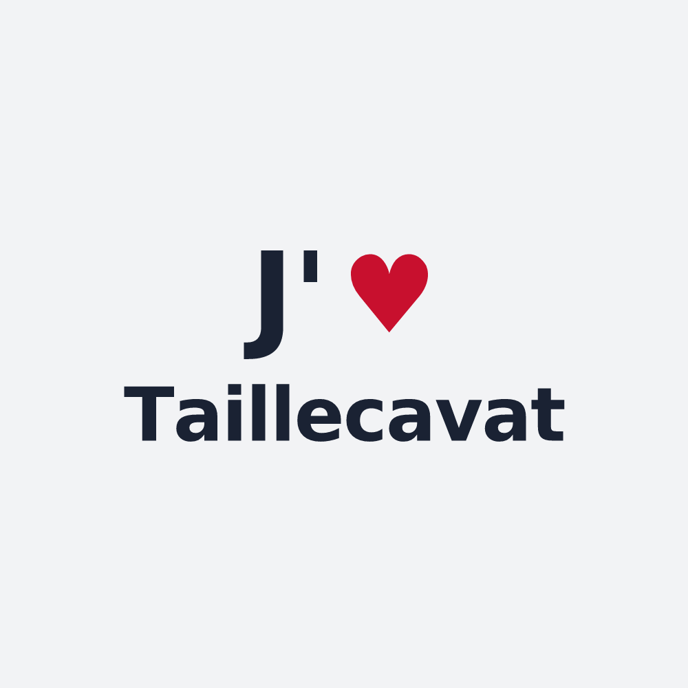 Poster personnalisé Taillecavat — design J'aime Taillecavat