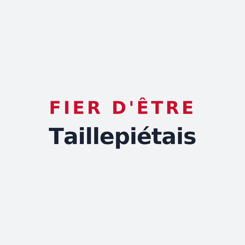 Poster « Fier d'être Taillepiétais » — design pour Taillepied