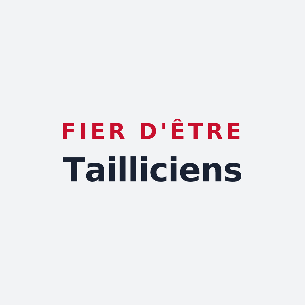 Poster « Fier d'être Tailliciens » — design pour Tailly
