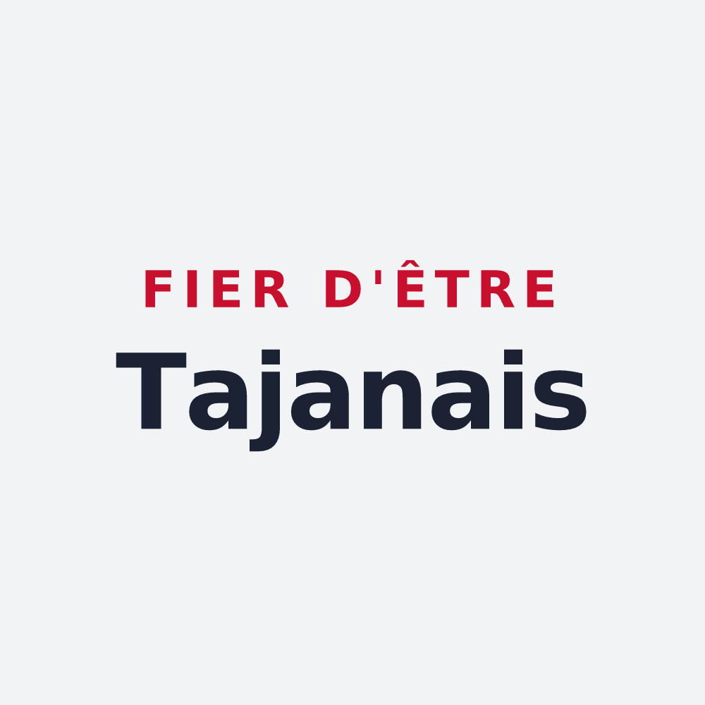 Poster « Fier d'être Tajanais » — design pour Tajan