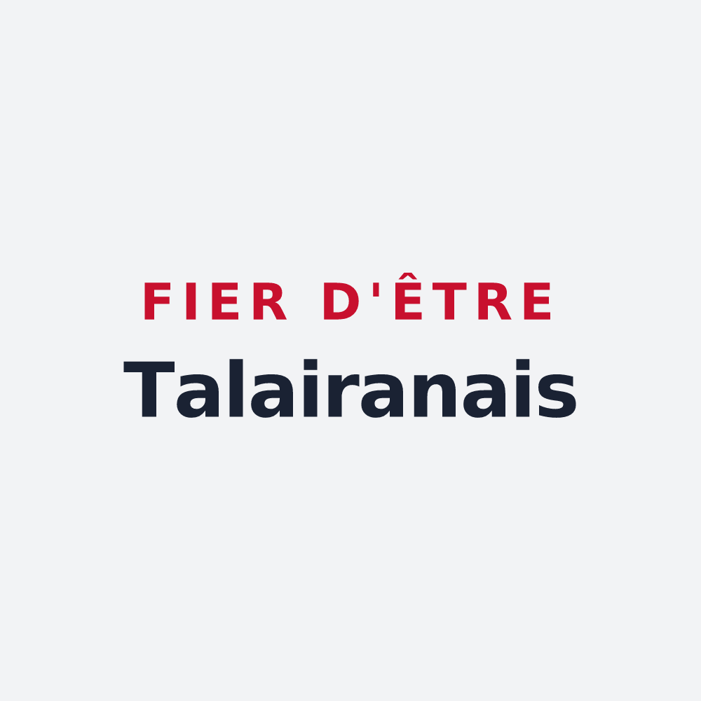 Poster « Fier d'être Talairanais » — design pour Talairan