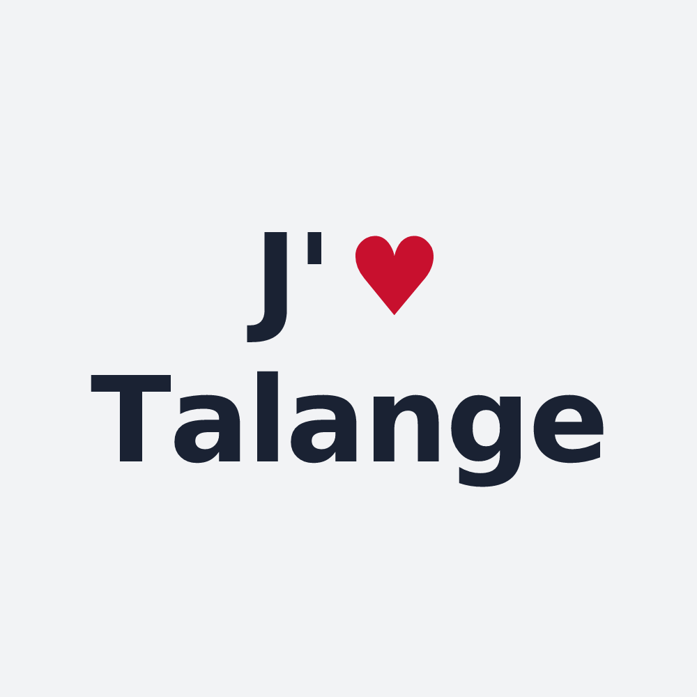 Poster personnalisé Talange — design J'aime Talange