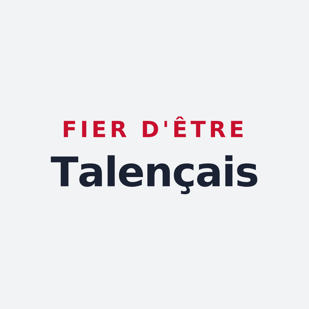 Poster « Fier d'être Talençais » — design pour Talence