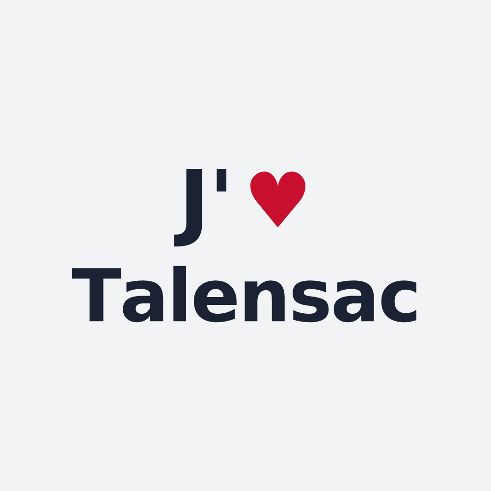 Poster personnalisé Talensac — design J'aime Talensac