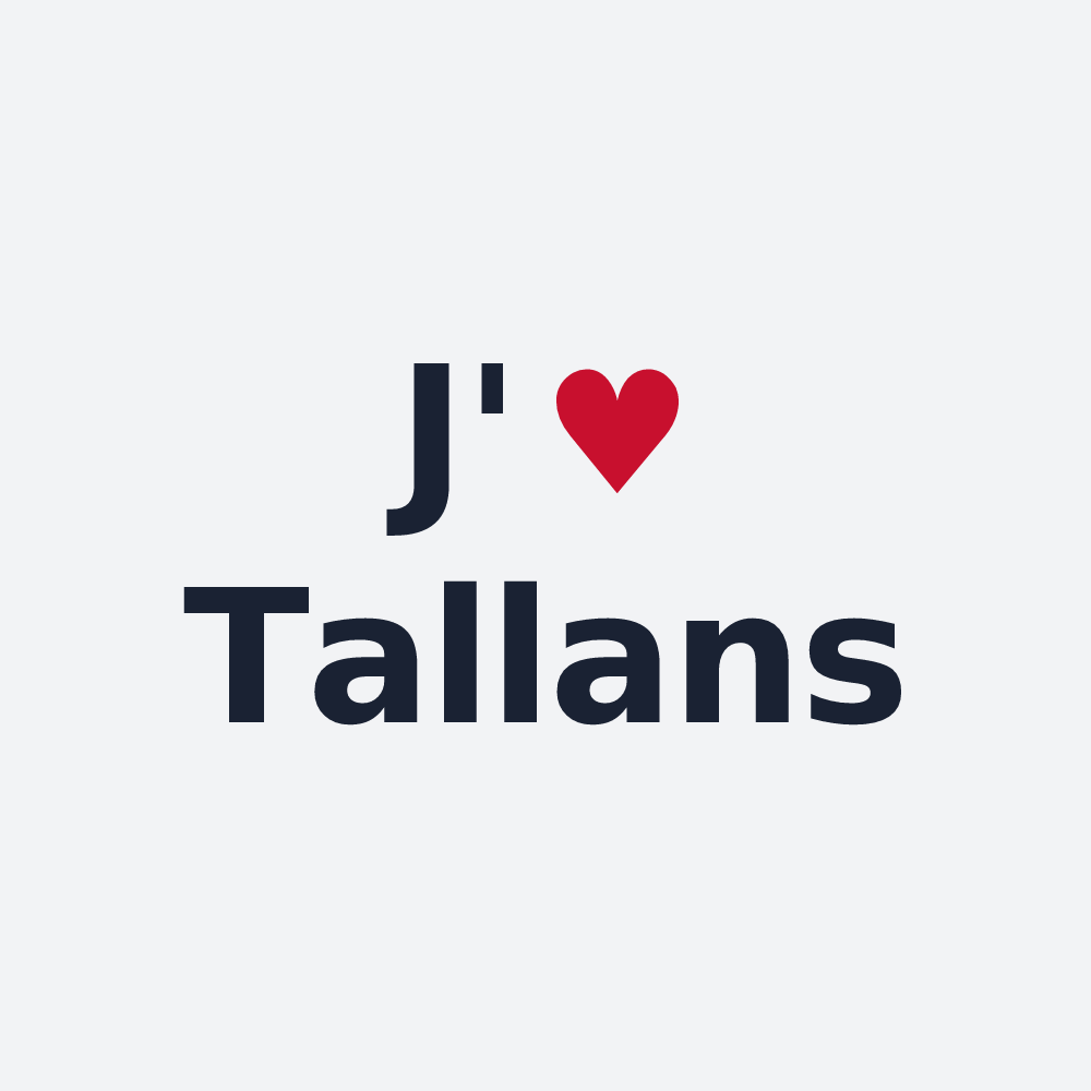 Poster personnalisé Tallans — design J'aime Tallans