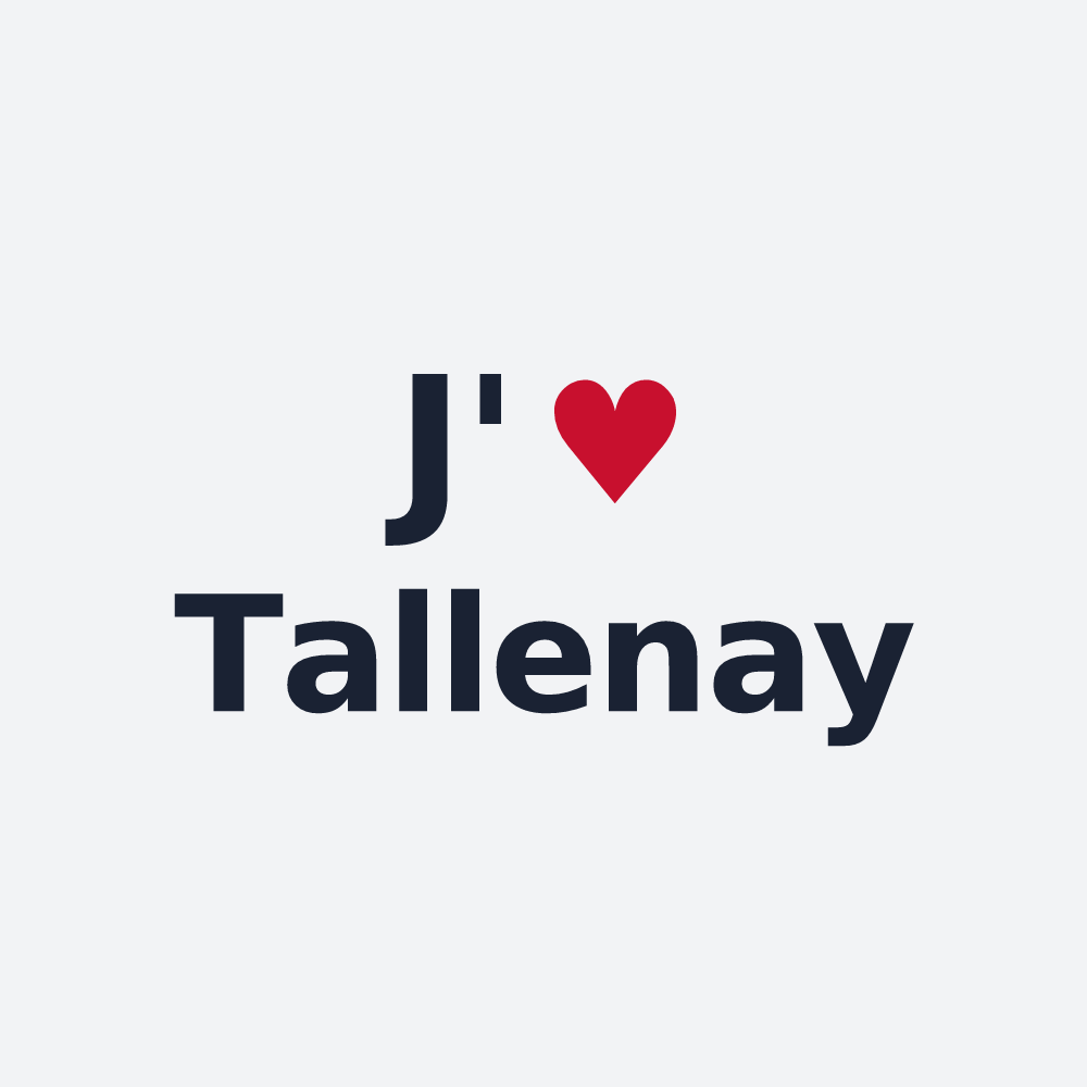 Poster personnalisé Tallenay — design J'aime Tallenay