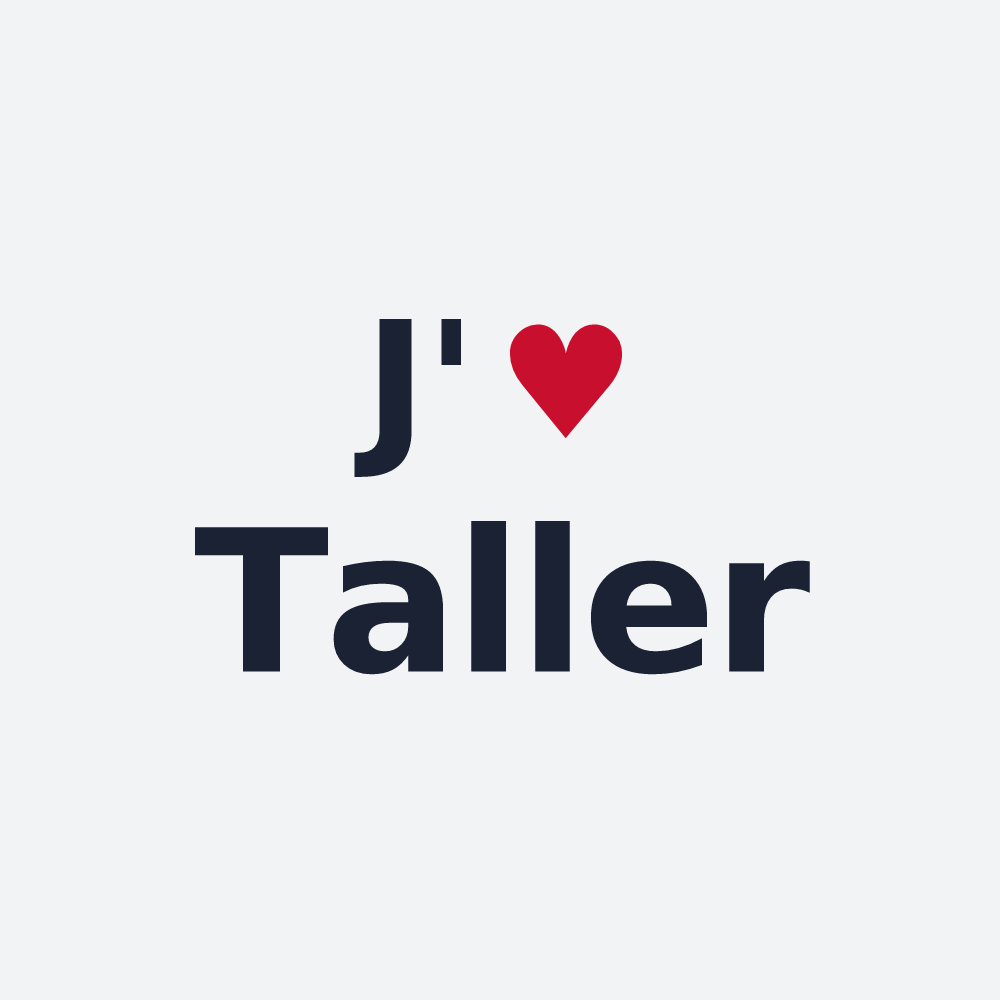 Poster personnalisé Taller — design J'aime Taller