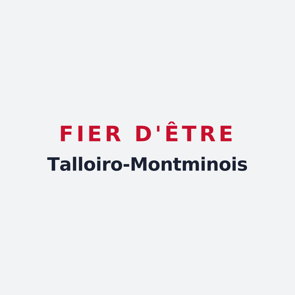 Poster « Fier d'être Talloiro-Montminois » — design pour Talloires-Montmin