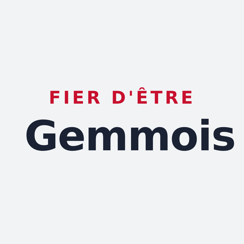 Poster « Fier d'être Gemmois » — design pour Tallud-Sainte-Gemme