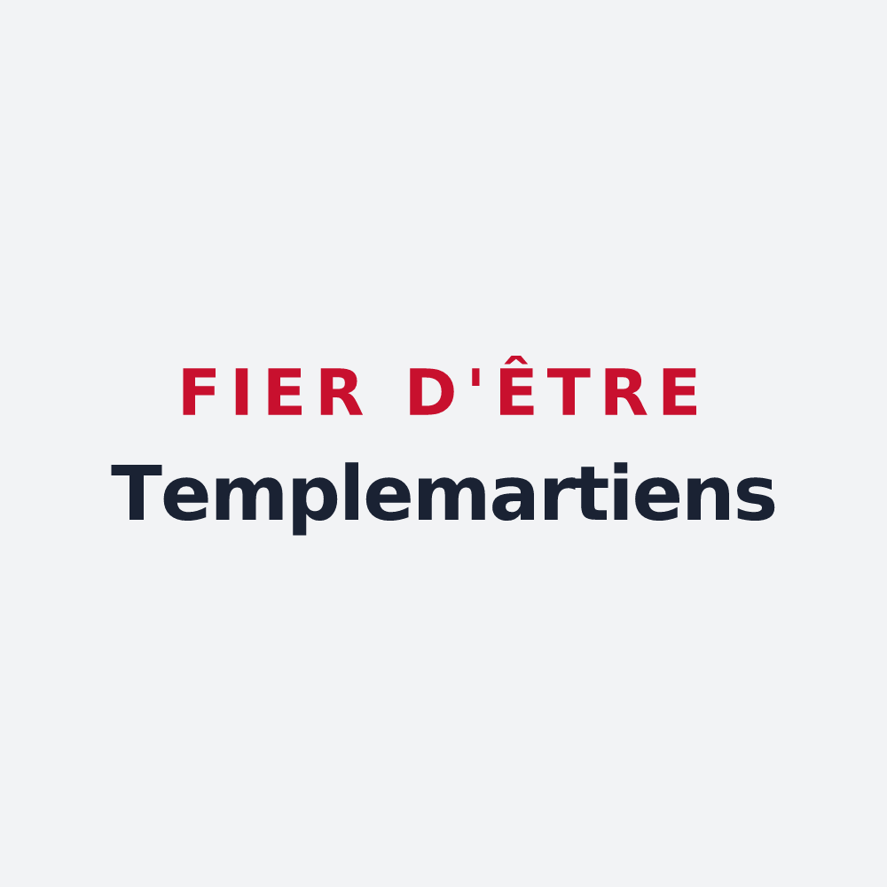 Poster « Fier d'être Templemartiens » — design pour Talmas