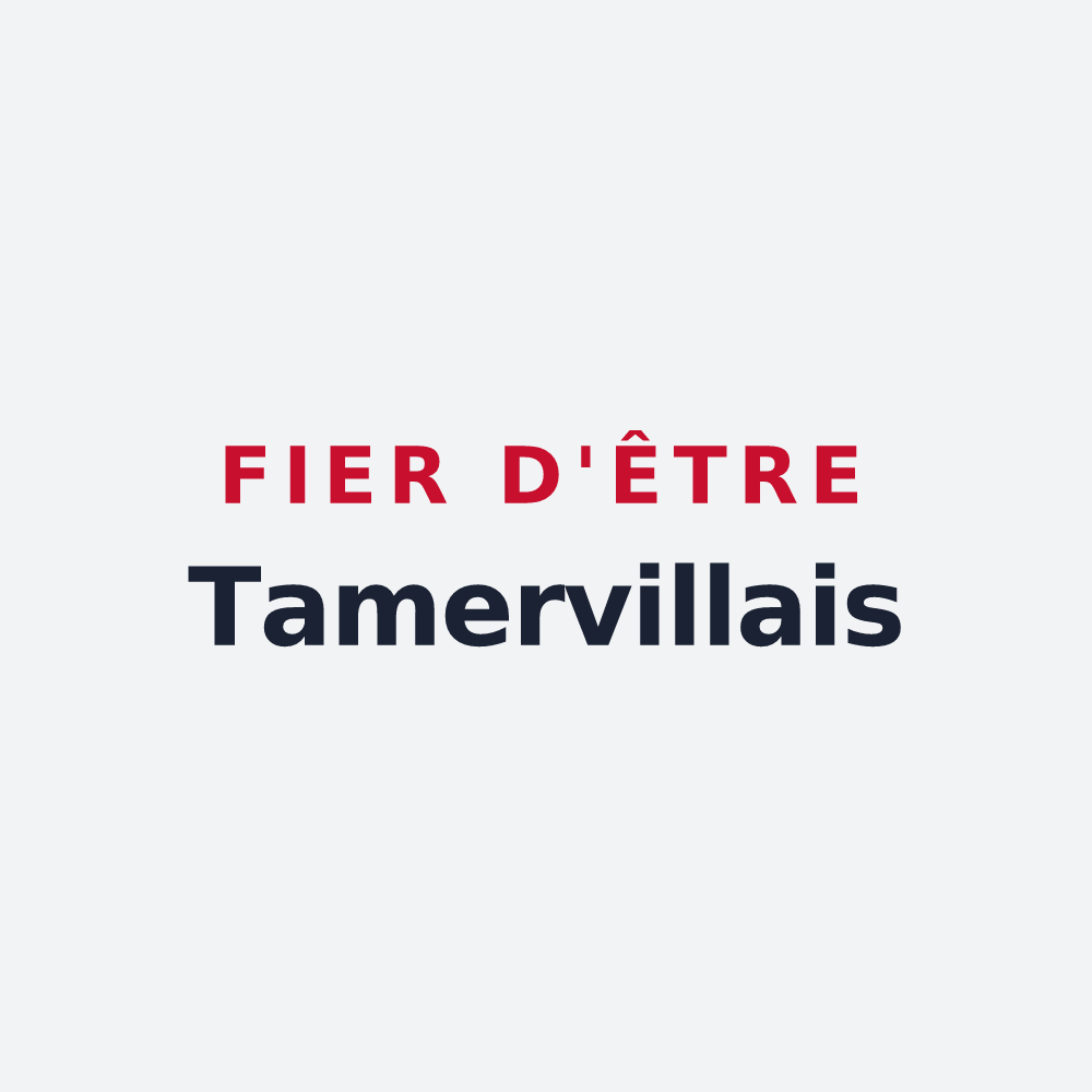 Poster « Fier d'être Tamervillais » — design pour Tamerville