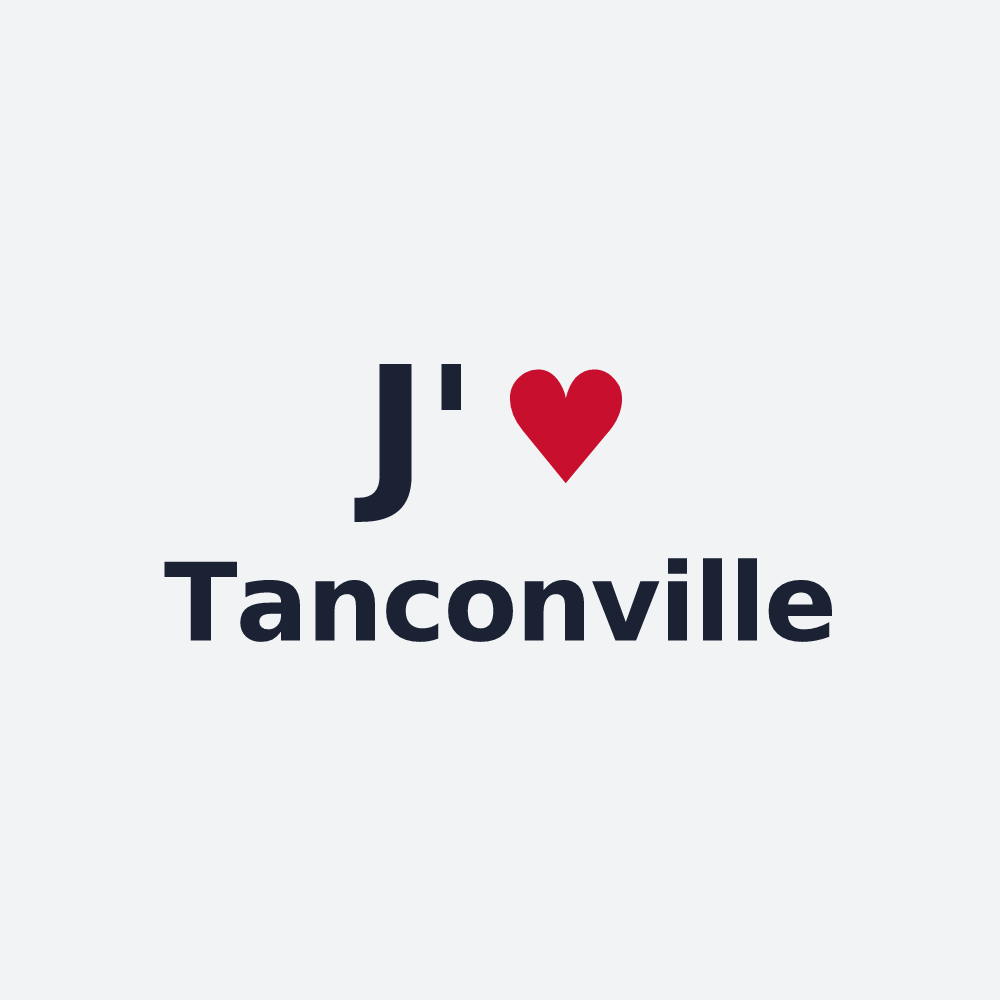 Poster personnalisé Tanconville — design J'aime Tanconville