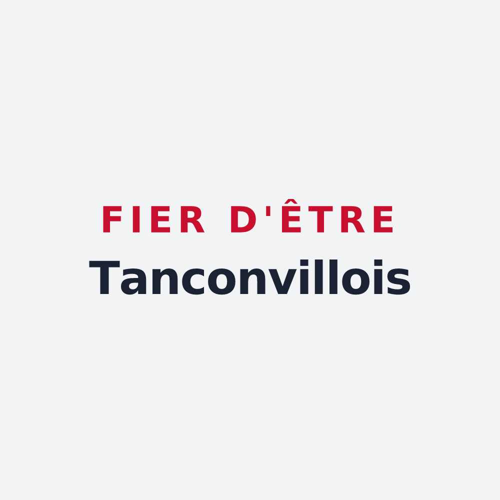 Poster « Fier d'être Tanconvillois » — design pour Tanconville