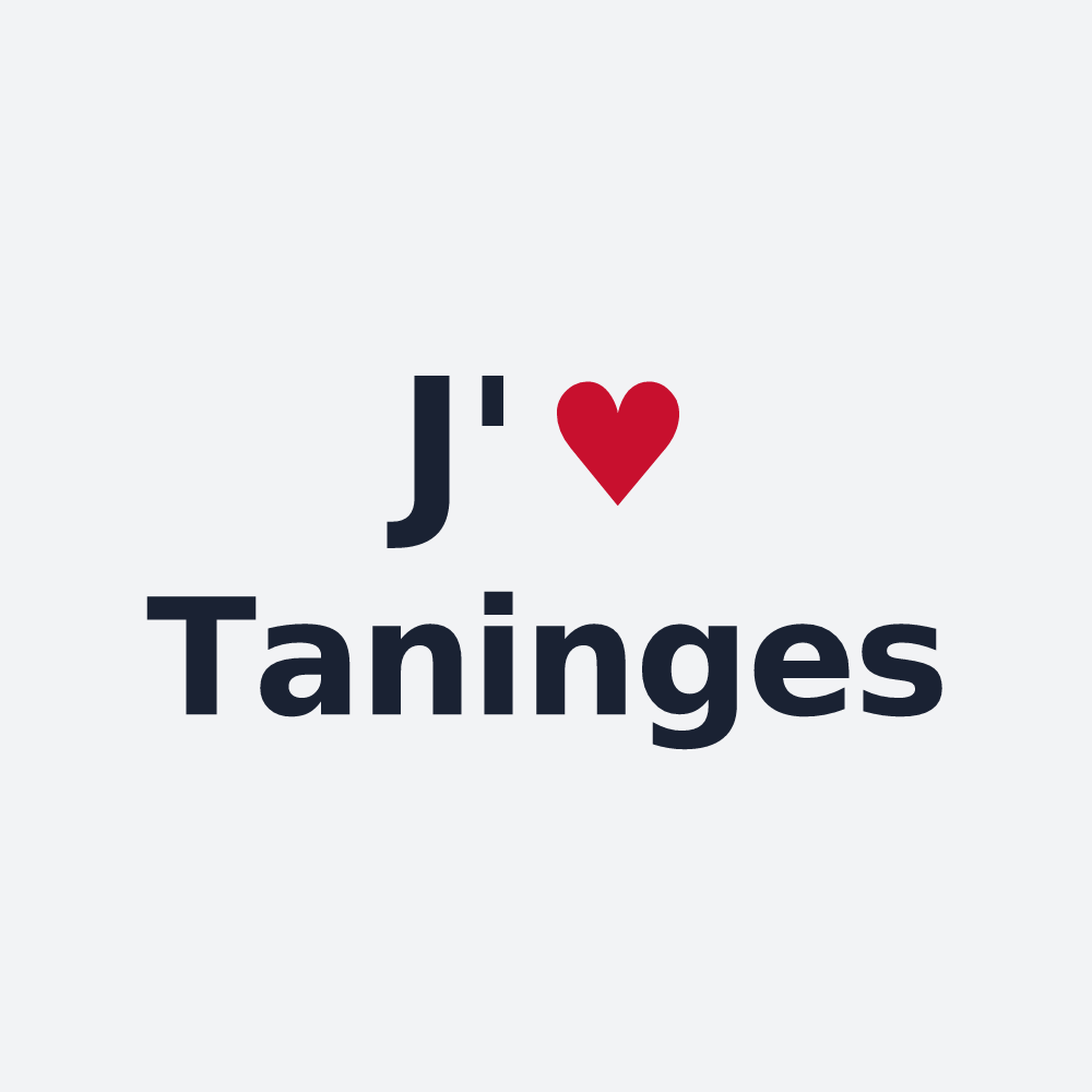 Poster personnalisé Taninges — design J'aime Taninges