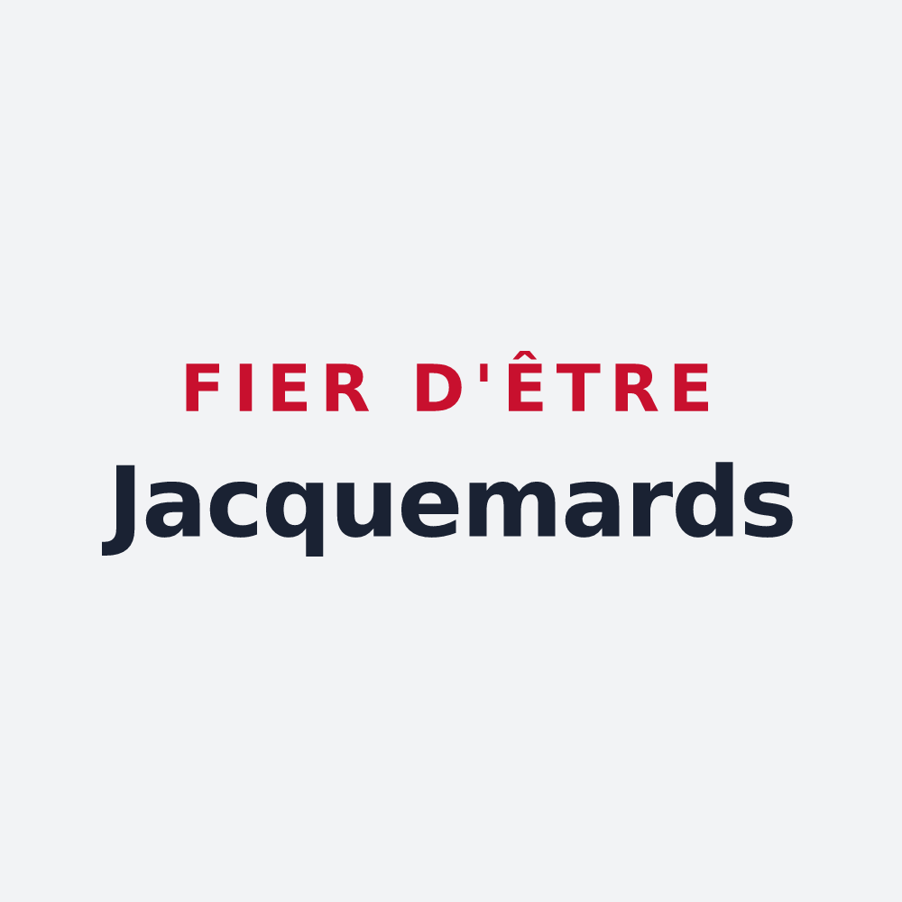 Poster « Fier d'être Jacquemards » — design pour Taninges