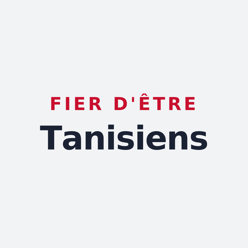 Poster « Fier d'être Tanisiens » — design pour Tanis