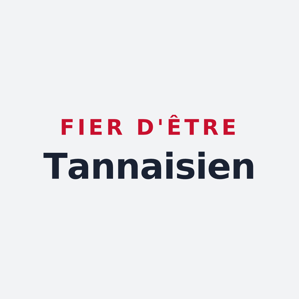 Poster « Fier d'être Tannaisien » — design pour Tannay