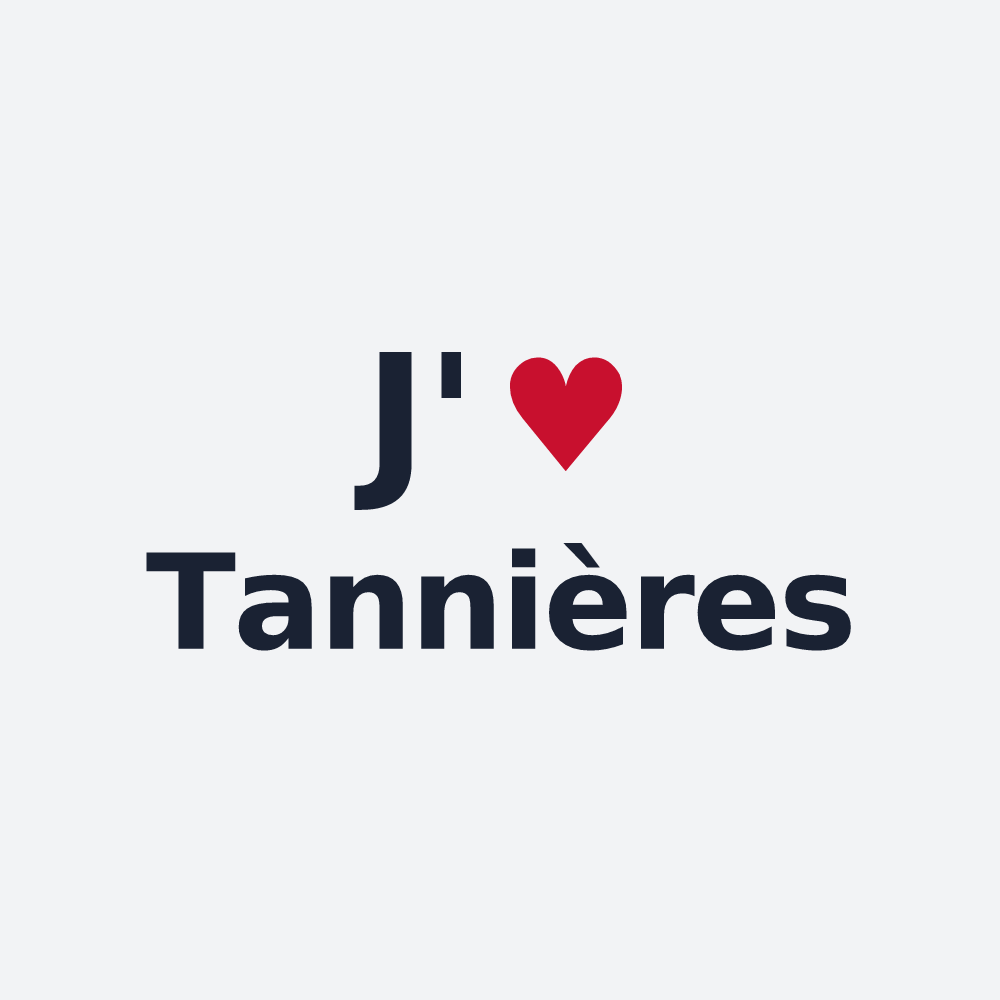 Poster personnalisé Tannières — design J'aime Tannières