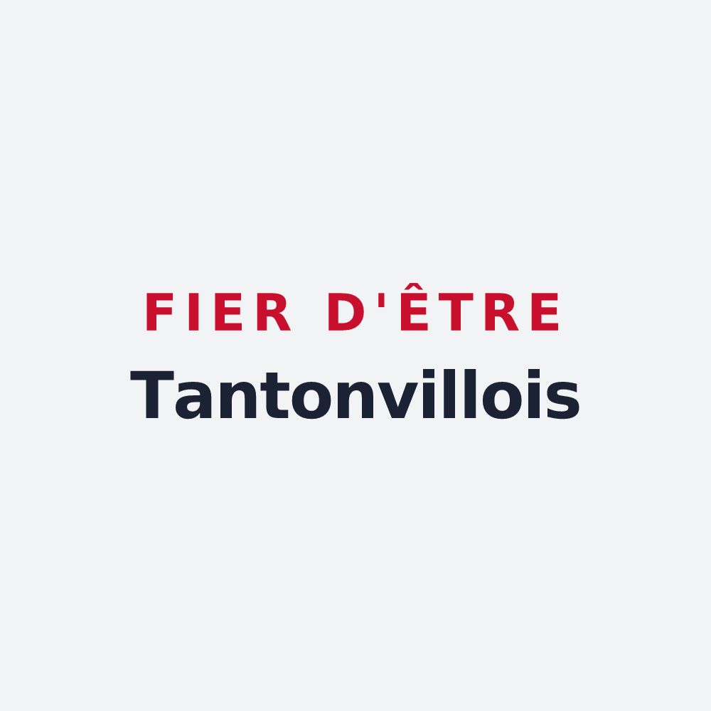 Poster « Fier d'être Tantonvillois » — design pour Tantonville
