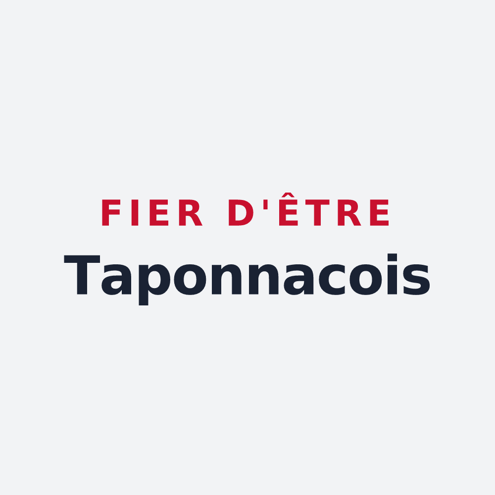 Poster « Fier d'être Taponnacois » — design pour Taponnat-Fleurignac