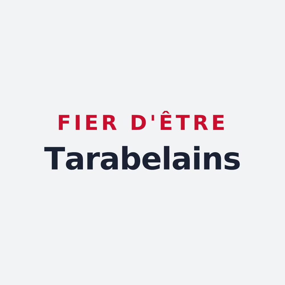 Poster « Fier d'être Tarabelains » — design pour Tarabel