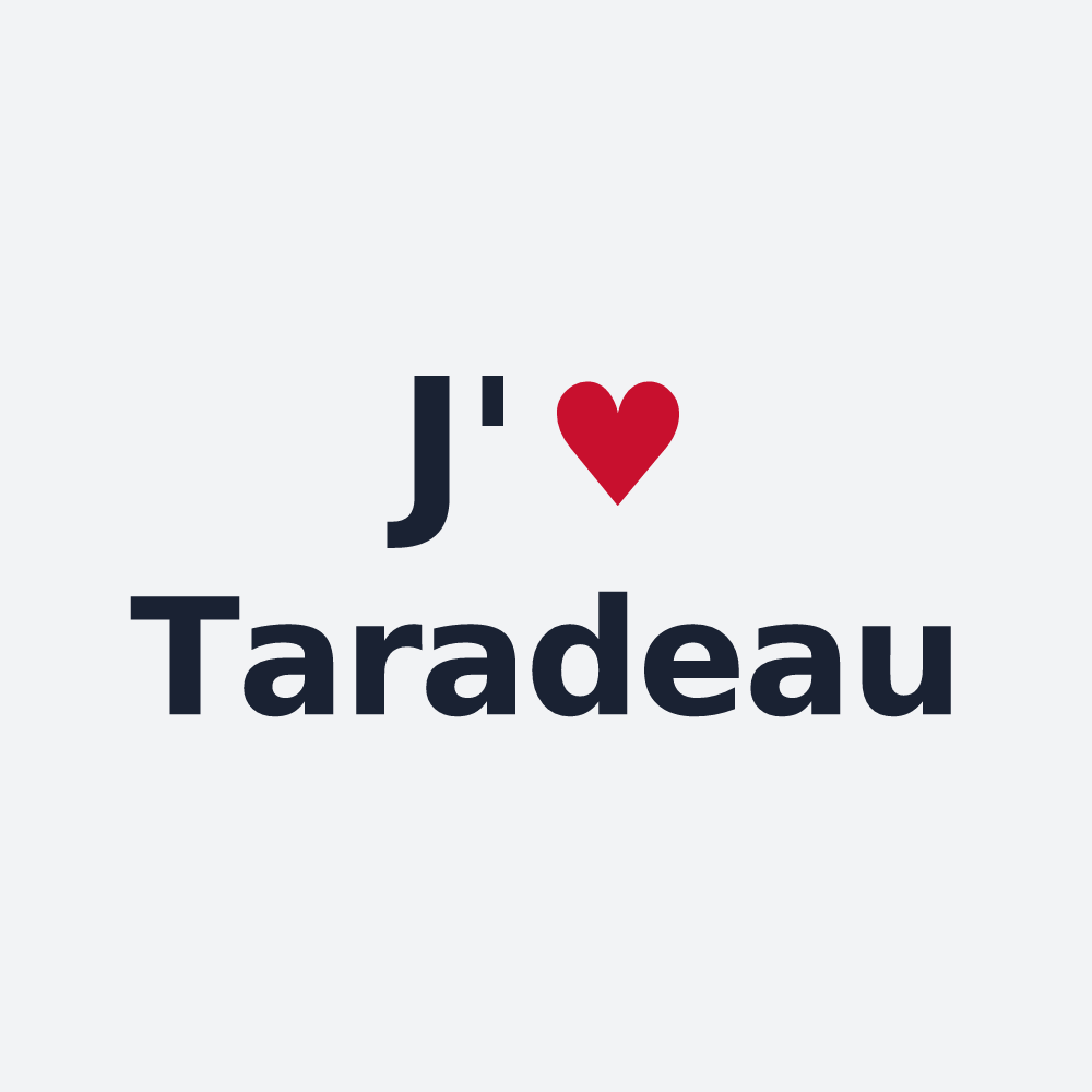 Poster personnalisé Taradeau — design J'aime Taradeau
