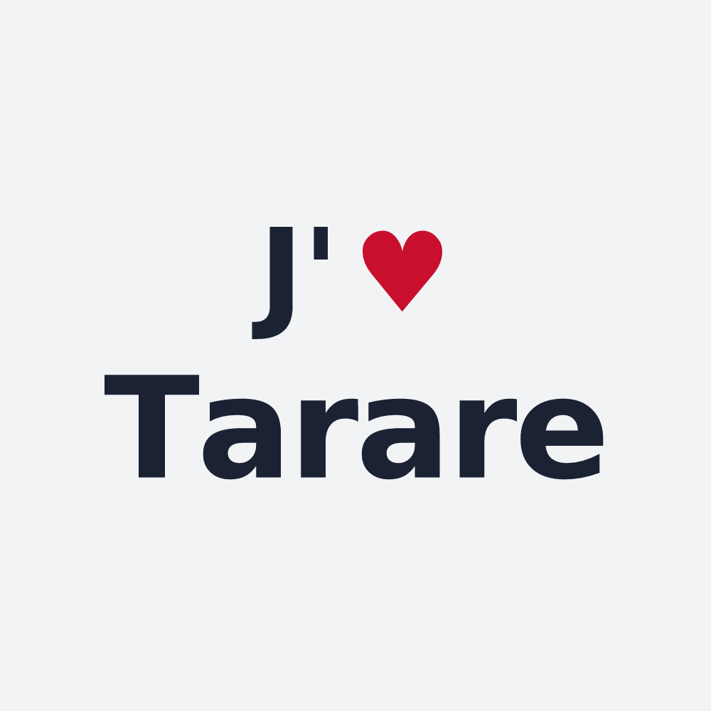 Poster personnalisé Tarare — design J'aime Tarare