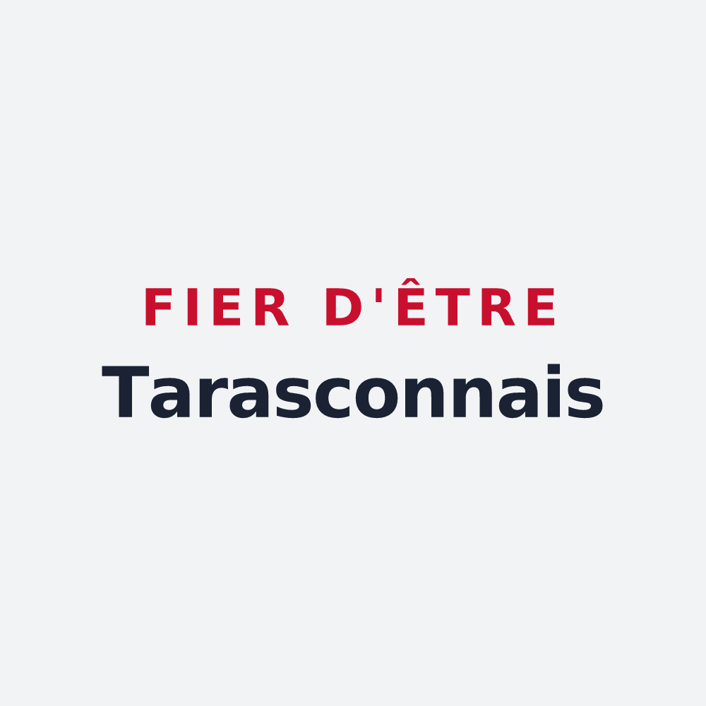 Poster « Fier d'être Tarasconnais » — design pour Tarascon-sur-Ariège