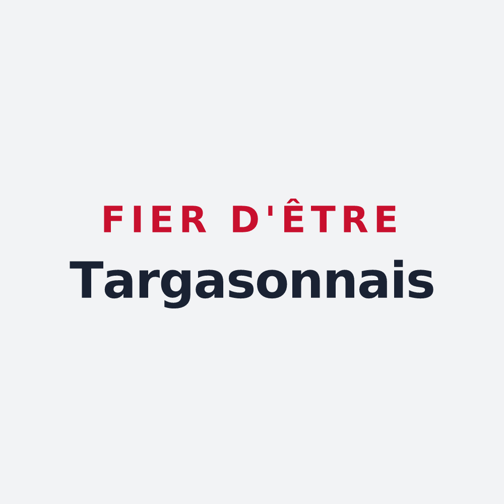Poster « Fier d'être Targasonnais » — design pour Targasonne